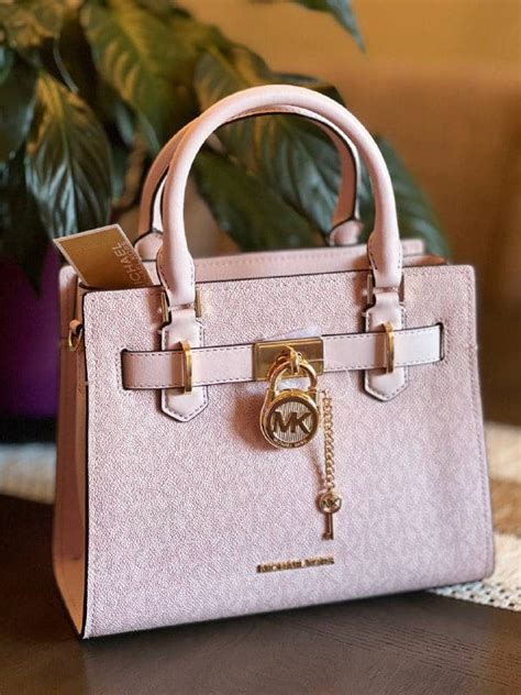 michael kors micro stud hamilton bag|Hamilton Small Leather Satchel .